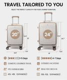 LOVEVOOK Carry On Luggage 22x14x9 Airline Approved, Expandable Hard Shell Suitcase with Spinner Wheels, USB Charging Port & Front Pocket, PC Hardside Rolling Luggage with TSA Lock for Travel