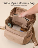 LOVEVOOK Diaper Bag Backpack, 3 in 1 Baby Bag with Changing Pad & Detachable Straps, Large Diaper Backpack for Mom Dad with Stroller Buckles