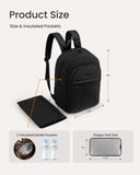 LOVEVOOK Diaper Bag Backpack, Large Puffy Baby Bag with Changing Pad Insulated Pockets Stroller Straps, Waterproof Diaper Backpacks for Mom Dad, Ivory