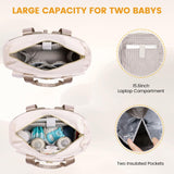 LOVEVOOK Diaper Bag Backpack,Diaper Bag Tote with Insulated Pockets,Baby Bag for Girl Boy with Changing Pad,Large Baby Bag with Pacifier Case,15.6 Inch Anti - Theft Laptop Backpack for Women