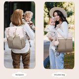 LOVEVOOK Diaper Bag Backpack,Diaper Bag Tote with Insulated Pockets,Baby Bag for Girl Boy with Changing Pad,Large Baby Bag with Pacifier Case,15.6 Inch Anti - Theft Laptop Backpack for Women
