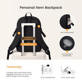 LOVEVOOK Everyday Backpack for Women, Chic Versatile Backpack with Water Bottle Pocket, Lightweight Waterproof Casual Daypack for City Work Commute, College, Travel & Gifts, Black