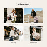 LOVEVOOK Everyday Backpack for Women, Chic Versatile Backpack with Water Bottle Pocket, Lightweight Waterproof Casual Daypack for City Work Commute, College, Travel & Gifts, Black