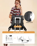 LOVEVOOK Laptop Backpack for Women, 15.6 Inch Work Travel Backpack Purse for School College Bookbag for Teen Girls Cute Computer Backpack for Teacher Nurse Business, Pink - Grey
