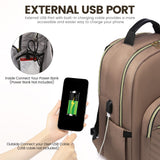 LOVEVOOK Laptop Backpack for Women 15.6 inch,Cute Womens Travel Backpack Purse,Professional Laptop Computer Bag,Waterproof Work Business College Teacher Bags Carry on Backpack with USB Port,Brown