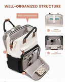LOVEVOOK Laptop Backpack for Women, 15.6'' Waterproof Nurse Bag Teacher Work Backpack Purse for Women, Travel Computer Backpack for College Office Business Ladies
