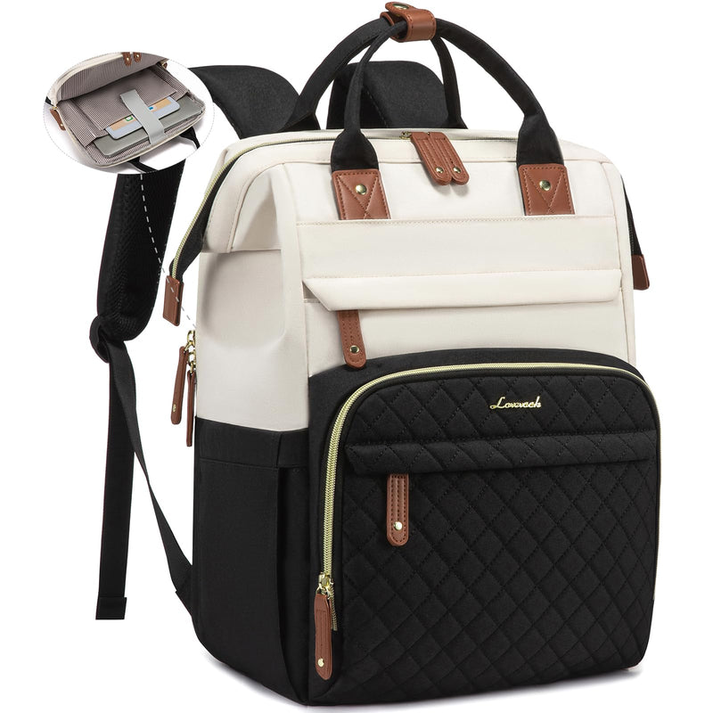 LOVEVOOK Laptop Backpack for Women, 15.6'' Waterproof Nurse Bag Teacher Work Backpack Purse for Women, Travel Computer Backpack for College Office Business Ladies