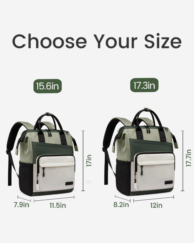 LOVEVOOK Laptop Backpack for Women, 17 Inch Travel Backpack for Work College Business, Water Resistant Teacher Nurse Bag with Large Capacity, School Bookbag Bags Cute Daypack for Woman Girls
