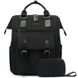 LOVEVOOK Laptop Backpack for Women, College School Backpack Student Bookbag, Teacher Work Bags Travel Backpack Purse, Business Computer Bag Commuter Nurse Bags, 15.6 Inch, Black