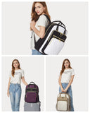 LOVEVOOK Laptop Backpack for Women, Fashion Backpack Purse for Travel with USB Port, Lightweight Casual Daypacks Nurse Teacher Computer Bag for College Work Business, Fit 17" Laptop