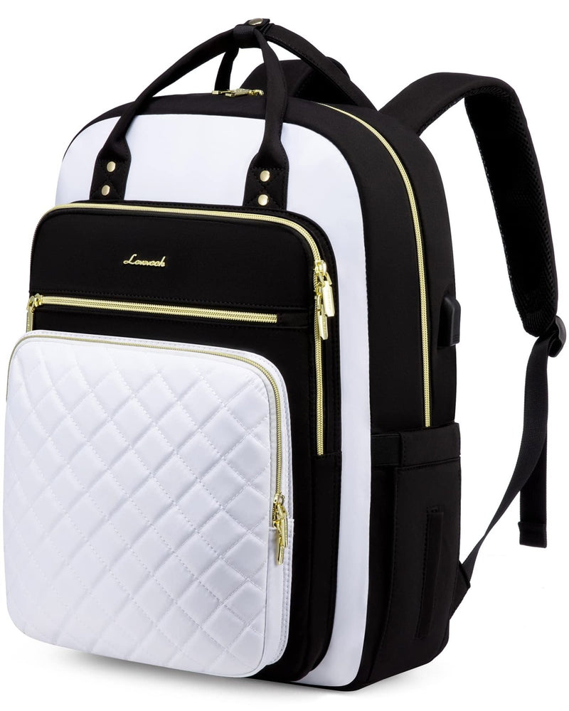 LOVEVOOK Laptop Backpack for Women, Fashion Backpack Purse for Travel with USB Port, Lightweight Casual Daypacks Nurse Teacher Computer Bag for College Work Business, Fit 17" Laptop