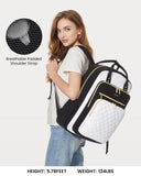 LOVEVOOK Laptop Backpack for Women, Fashion Backpack Purse for Travel with USB Port, Lightweight Casual Daypacks Nurse Teacher Computer Bag for College Work Business, Fit 17" Laptop