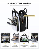 LOVEVOOK Laptop Backpack for Women, Fashion Backpack Purse for Travel with USB Port, Lightweight Casual Daypacks Nurse Teacher Computer Bag for College Work Business, Fit 17" Laptop