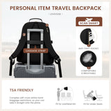 LOVEVOOK Laptop Backpack for Women with Pouch Pocket for Large Capacity Cup,15.6 Inch Laptop Computer Bag Travel Backpack Purse,Waterproof Work Business Backpack College Teacher Bags,Black