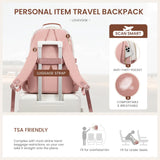 LOVEVOOK Laptop Backpack for Women with Pouch Pocket for Large Capacity Cup,15.6 Inch Teacher Nurse College Work Backpack Purse,Waterproof Laptop Bag Computer Back Pack for Travel, Beige - Pink - Brown