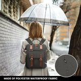 LOVEVOOK Laptop Backpack for Women Work Travel Commuter Backpack Business Computer Bag Doctor Nurse Bags College Backpack Purse, 15.6 Inch, Dark Grey - brown
