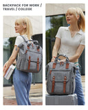LOVEVOOK Laptop Backpack for Women Work Travel Teacher Commuter Backpack Business Computer Bag Doctor Nurse Bags College Backpack Purse Laptop Bag, Casual Daypack, 15.6 Inch, Grey