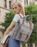 LOVEVOOK Laptop Backpack for Women Work Travel Teacher Commuter Backpack Business Computer Bag Doctor Nurse Bags College Backpack Purse Laptop Bag, Casual Daypack, 15.6 Inch, Grey