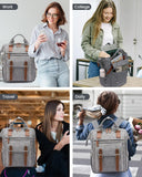 LOVEVOOK Laptop Backpack for Women Work Travel Teacher Commuter Backpack Business Computer Bag Doctor Nurse Bags College Backpack Purse Laptop Bag, Casual Daypack, 15.6 Inch, Grey
