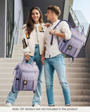 LOVEVOOK Laptop Backpack Purse for Women, Cute College School Backpack Bookbag For Teenager Girls, Teacher Nurse Bags Work Travel Backpack, Business Computer Laptop Bag Daypack, 15.6 Inch, Purple