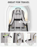 LOVEVOOK Laptop Backpack Purse for Women, Work Travel Computer Bags, College School Backpack for Student Girl, Quilted Casual Daypack with USB Port, Fit 15.6 Inch Laptop, Grey