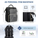 LOVEVOOK Laptop Backpack Women, 15.6 Inch Work Backpack Woman for Teacher Nurse Bags, Computer College Backpack Purse, Waterproof Anti - theft Travel Back Pack with USB Charging Port, Black