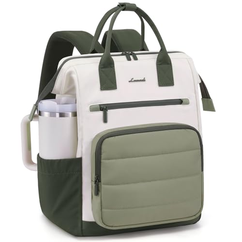 LOVEVOOK Puffer Laptop Backpack for Women, 15.6 Inch Work Backpack purse for Nurse Teacher, College Back to School Bookbag for Teen | Backpacks4Less