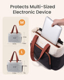 LOVEVOOK Puffer Tote Bag for Women, V - Quilted Puffy Teacher Tote Nurse Bag, Large Shoulder Laptop Purse for Work Travel Gym