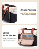 LOVEVOOK Puffer Tote Bag for Women, V - Quilted Puffy Teacher Tote Nurse Bag, Large Shoulder Laptop Purse for Work Travel Gym