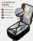 LOVEVOOK Rolling Backpack for Women, 50L Travel Backpack with Wheels, Carry on Luggage for Men, 17.3 Inch Wheeled Laptop Bag, Flight Approved Personal Item Suitcase
