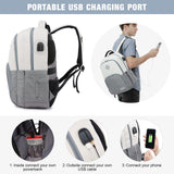 LOVEVOOK School Backpack for Women Men Classic Backpack with 15.6" Laptop Compartment Lightweight Bookbag for College Work High School