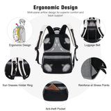 LOVEVOOK School Backpack for Women Men Classic Backpack with 15.6" Laptop Compartment Lightweight Bookbag for College Work High School