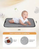 LOVEVOOK Small Diaper Bag Backpack, Mini Baby Bag for Girl Boy with Changing Pad, Diaper Backpack for Mom Dad with Stroller Buckles, Black