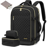 LOVEVOOK Travel Backpack for Women, Carry on Backpack for Airplanes,TSA Personal Item Travel Bag fits 15.6" Laptop,Travel Essentials Carry On Bag Flight Approved with 3 Packing Cubes