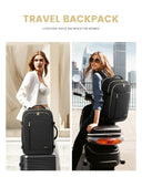 LOVEVOOK Travel Backpack for Women, Carry on Backpack for Airplanes,TSA Personal Item Travel Bag fits 15.6" Laptop,Travel Essentials Carry On Bag Flight Approved with 3 Packing Cubes