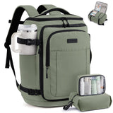 LOVEVOOK Travel Backpack for Women & Men, 25L Airline Approved Personal Item Carry On Backpack, Lightweight with 2 Packing Cubes, Waterproof Daypack for Work, Gym & Weekend Travel, Slate Green-Black