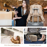 LOVEVOOK Travel Backpack For Women,50L Carry On Backpack Flight Approved,TSA Personal Item Travel Bag Fits 18 Inch Laptop,Business Weekender Overnight Daypack with Toiletry Bag and Cubes