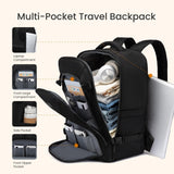 LOVEVOOK Travel Carry on Backpack for Men Women,Expandable 40L Extra Large Travel Laptop Backpack,Water Resistant Durable TSA Airline Approved Business College Carry on Bag Fit 17 Inch Computer,3 Pcs
