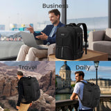 LOVEVOOK Travel Carry on Backpack for Men Women,Expandable 40L Extra Large Travel Laptop Backpack,Water Resistant Durable TSA Airline Approved Business College Carry on Bag Fit 17 Inch Computer,3 Pcs