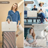 LOVEVOOK Travel Duffle Bag for Women, Weekender Overnight Bag with Shoe Compartment, Carry on Case with Toiletry Kit, Gym Duffel Bag with Wet Pocket, Hospital bags for Labor and Delivery, 3 Pcs Set