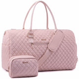 LOVEVOOK Travel Duffle Bag, Weekender Bag for Women with Toiletry Bag, Carry on Overnight Bag with Shoe Compartment, Gym Duffel Bag with Wet Pocket, Mommy Hospital Bags for Labor and Delivery