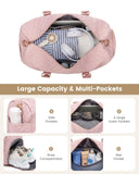 LOVEVOOK Travel Duffle Bag, Weekender Bag for Women with Toiletry Bag, Carry on Overnight Bag with Shoe Compartment, Gym Duffel Bag with Wet Pocket, Mommy Hospital Bags for Labor and Delivery