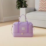 LOVEVOOK Travel Duffle Bag, Weekender Bags for Women with Shoe Compartment, Carry on Overnight Bag with Toiletry Bag, Gym Duffel Bag with Wet Pocket, Hospital Bags for Labor and Delivery, Purple