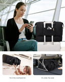 LOVEVOOK Travel Duffle Bag,Puffer Weekender Bags For Women with Shoe Compartment,42L Carry On Duffel Overnight Bags For Airplanes,Hospital Bag for Labor and Delivery,3Pcs Set