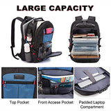 LOVEVOOK Travel Laptop Backpack Waterproof Anti Theft Backpack with Lock and USB Charging Port Large 17-17.3 Inch Computer Business Backpack for Men Women Blue