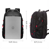 LOVEVOOK Travel Laptop Backpack Waterproof Anti Theft with Lock and USB Charging Port Large Computer Business Backpack for Men Women College (17 inch, Black)