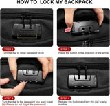 LOVEVOOK Travel Laptop Backpack Waterproof Anti Theft with Lock and USB Charging Port Large Computer Business Backpack for Men Women College (17 inch, Black)