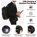 LOVEVOOK Travel Laptop Backpack Waterproof Anti Theft with Lock and USB Charging Port Large Computer Business Backpack for Men Women College (17 inch, Black)