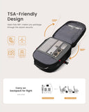 LOVEVOOK Travel Laptop Backpack Waterproof Anti Theft with Lock and USB Charging Port Large Computer Business Backpack for Men Women College (17 inch, Black)