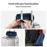 LSFFM Travel & Camping Memory Foam Pillow, Travel Essentials, Hammock Pillows with Double - Layered Pillow Cover, Easy to Clean, Compact Travel Pillows for Sleeping (Grey)